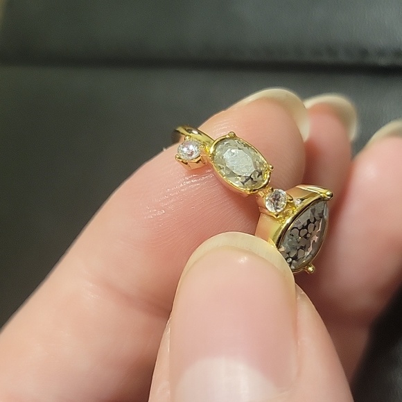 ST bath bomb Golden abstract ring, size 6 - Picture 3 of 5